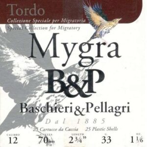 B&P MYGRA TORDO 33GR Nº 9,5 - CARTUCHOS DE CAZA