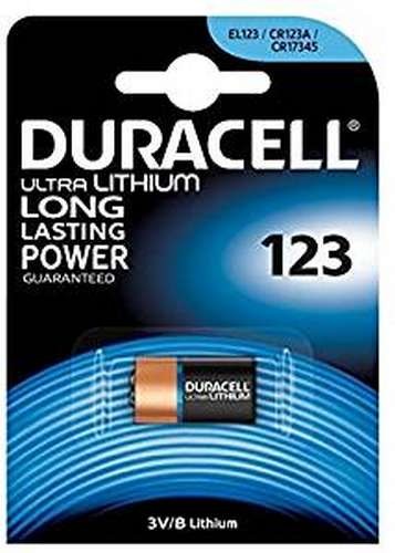 PILA LITIO 3v DURACELL DL 123 - Pilas